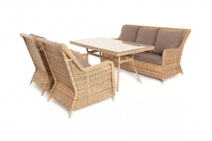 Обеденная группа Гляссе GS3C2СT-4-SET brown