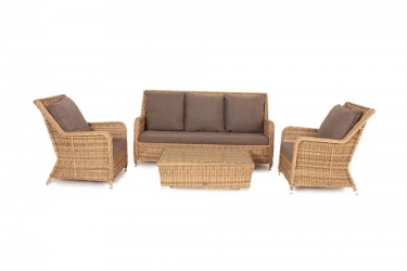 Лаунж-зона Гляссе GS3C2T-4-SET brown