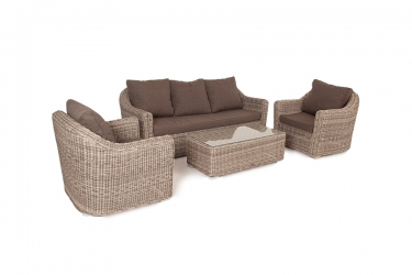 Лаунж-зона Фабриция FS3C2T-4-SET gray
