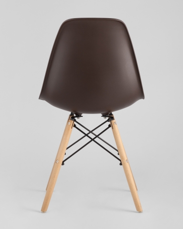 Стул Eames DSW 4 шт. Коричневый