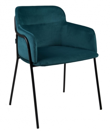 Стул Strike black Aquamarin