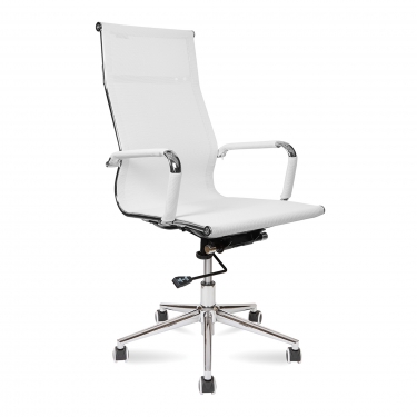 Кресло офисное Norden Хельмут white, белая сетка
