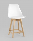 Стул Stool Group FRANKFURT полубарный экокожа Белый