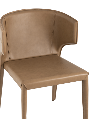 Стул Stool group Арманд экокожа коричневый