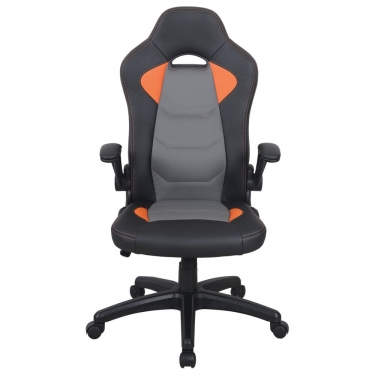 Кресло компьютерное BRABIX Skill GM-005 Черное/оранжевое