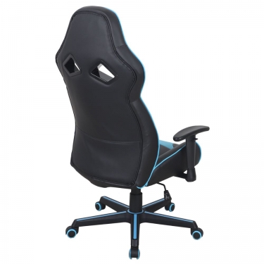 Кресло компьютерное BRABIX Storm GM-006 Черное/голубое
