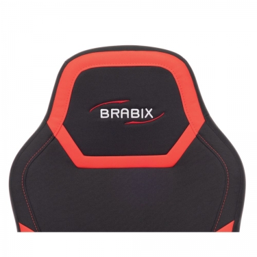 Кресло компьютерное BRABIX Alpha GM-018 Черное/красное