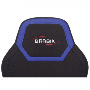 Кресло компьютерное BRABIX Alpha GM-018 Черное/синее