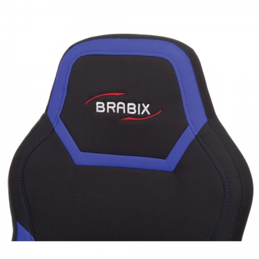 Кресло компьютерное BRABIX Alpha GM-018 Черное/синее