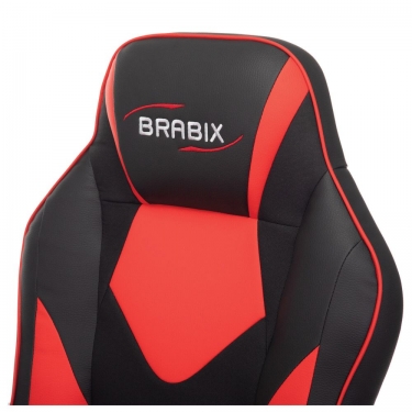 Кресло компьютерное BRABIX Game GM-017 Черное/красное