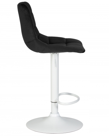 Стул барный DOBRIN TAILOR WHITE* Черный велюр MJ9-101