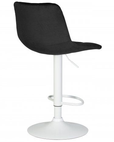 Стул барный DOBRIN TAILOR WHITE* Черный велюр MJ9-101