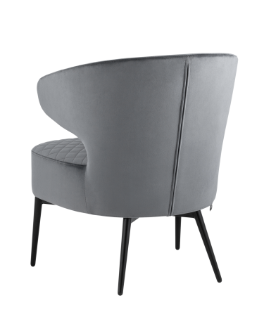 Кресло лаунж Stool group Royal велюр темно-серый