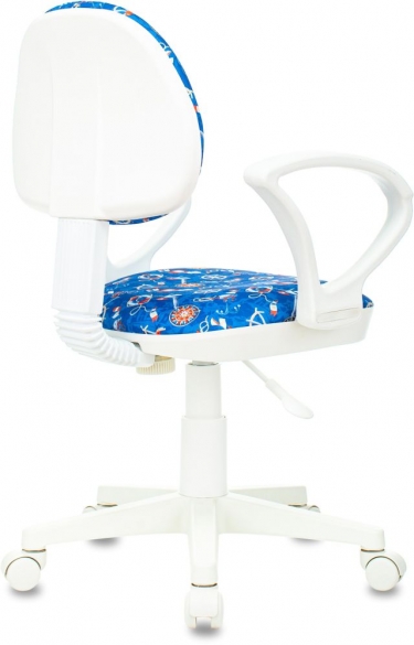 Кресло детское Бюрократ KD-3/WH/ARM/SEA