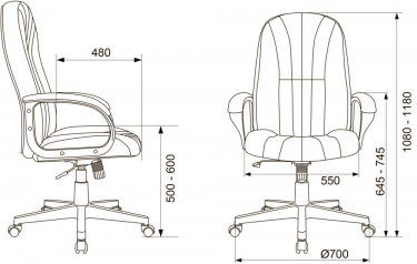 Кресло руководителя Бюрократ T-898/402-BEIGE Бежевый 38-402*