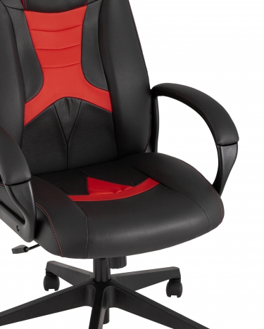 Геймерское кресло TopChairs ST-CYBER 8 RED черный/красный