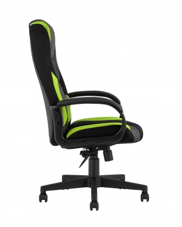 Геймерское кресло TopChairs ST-CYBER 9 GREEN черный/зеленый