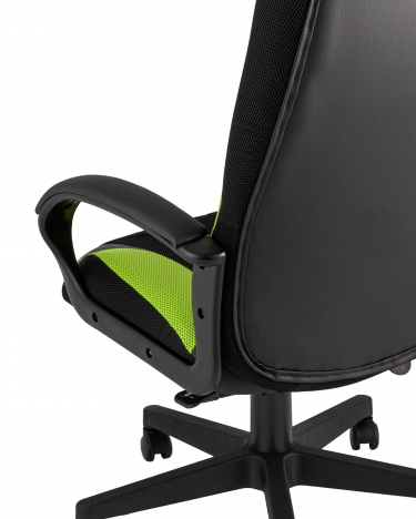 Геймерское кресло TopChairs ST-CYBER 9 GREEN черный/зеленый