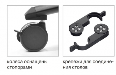 Стол поворотный SHIFT black W31 Белый Графит Черный