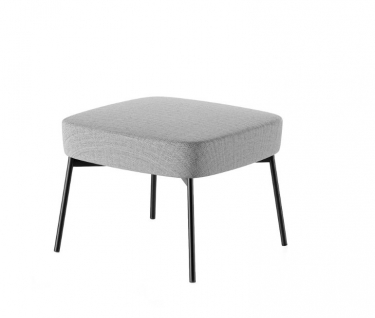Пуф VENTO Pouf P17 black Aura 13 Серый