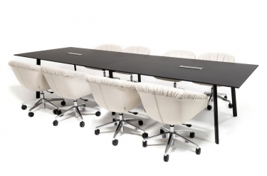 Кресло для посетителя ALMA SOFT 5 star alum Ivory 2204