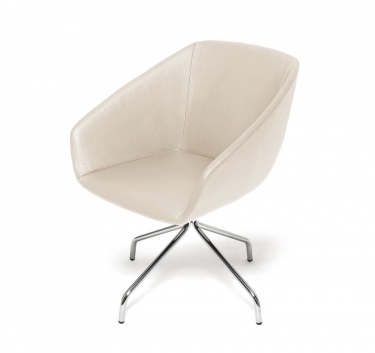 Кресло для посетителя ALMA P10 Ivory 22042
