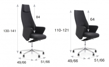 Кресло руководителя GRACE/B Ivory 22042