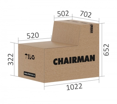 Кресло руководителя Chairman 424 Черный*