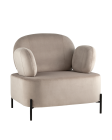 Кресло Stool group Кэнди велюр светло-серый