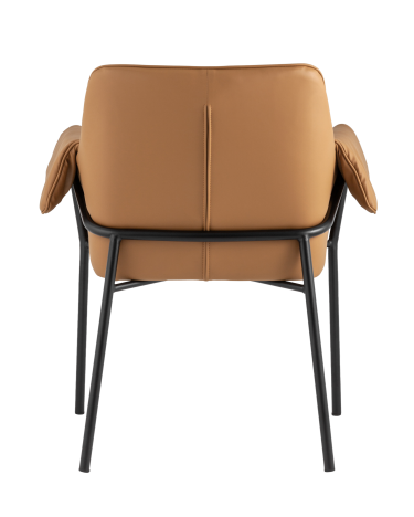 Кресло Stool group Бесс,  экокожа коричневая