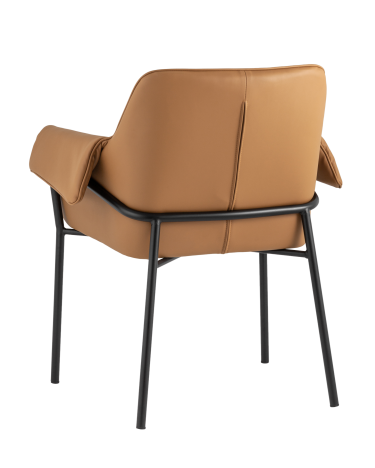 Кресло Stool group Бесс,  экокожа коричневая