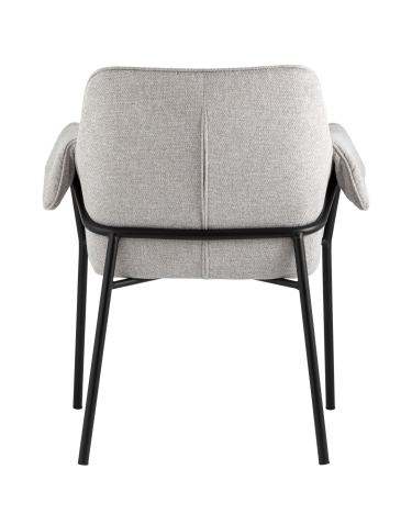 Кресло Stool group Бесс, рогожка, светло-серый