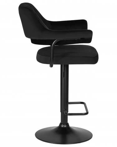 Стул барный DOBRIN CHARLY BLACK *черный велюр MJ9-101