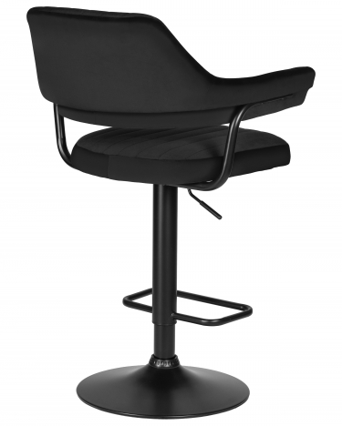 Стул барный DOBRIN CHARLY BLACK *черный велюр MJ9-101