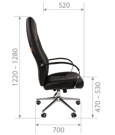 Кресло для руководителя CHAIRMAN 950N Черный