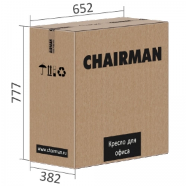 Кресло для руководителя CHAIRMAN 432 экокожа Черный*