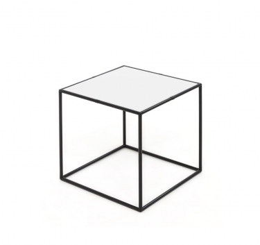 Стол кофейный FESTA 4040 white black Белый Черный