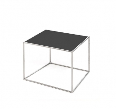 Стол кофейный FESTA 4040 black chrome Черный Хром
