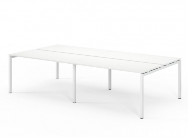 Бенч на 4 рабочих места TOUR L bench 240x143 W3 Белый