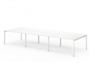 Бенч на 6 рабочих мест TOUR L bench 360x143 W3 Белый