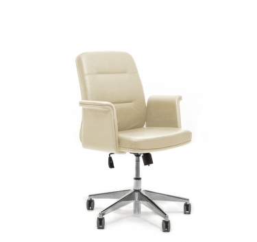 Кресло офисное KARL B SOFT Alum ME23 Ivory 22042 hard Бежевое