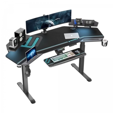 Кресло на черных опорах, обитое, с подлокотниками PINKO UPH 4legs black SLW 58 Arm Голубой Черный