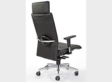 Кресло на черных опорах, обитое, с подлокотниками PINKO UPH 4legs black Jade9502 Arms Серый Черный