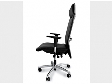 Кресло на черных опорах, обитое, с подлокотниками PINKO UPH 4legs black Jade9502 Arms Серый Черный