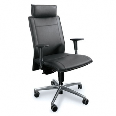 Кресло на черных опорах, обитое, с подлокотниками PINKO UPH 4legs black Jade9502 Arms Серый Черный