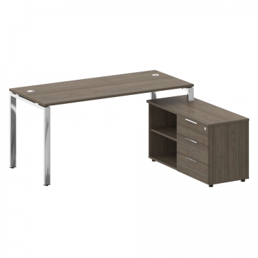 Кресло на черных опорах, обитое, с подлокотниками PINKO UPH 4legs black Jade9502 Arms Серый Черный