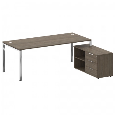 Кресло на черных опорах, обитое, с подлокотниками PINKO UPH 4legs black Jade9502 Arms Серый Черный