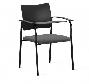 Кресло на черных опорах, без подлокотников Pinko Mesh 4legs black SLW 58 noArms Голубой Черный