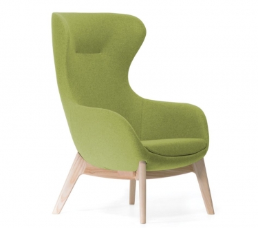 Кресло Elegance Wood L14 MUSE 12 Cedro natural Зеленое