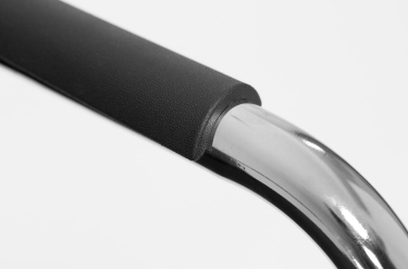 Кресло на полозьях WELL_SEAT slide Ecotex 3001 black Черный Хром